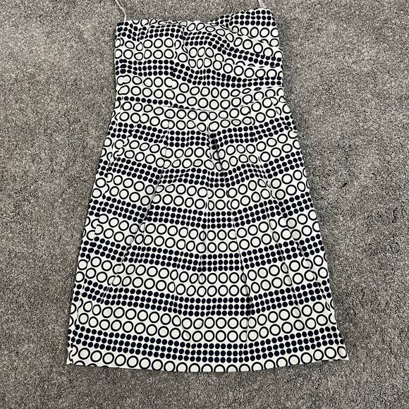 The Limited White and Navy Strapless Dress size 8 NWT - Picture 1 of 6